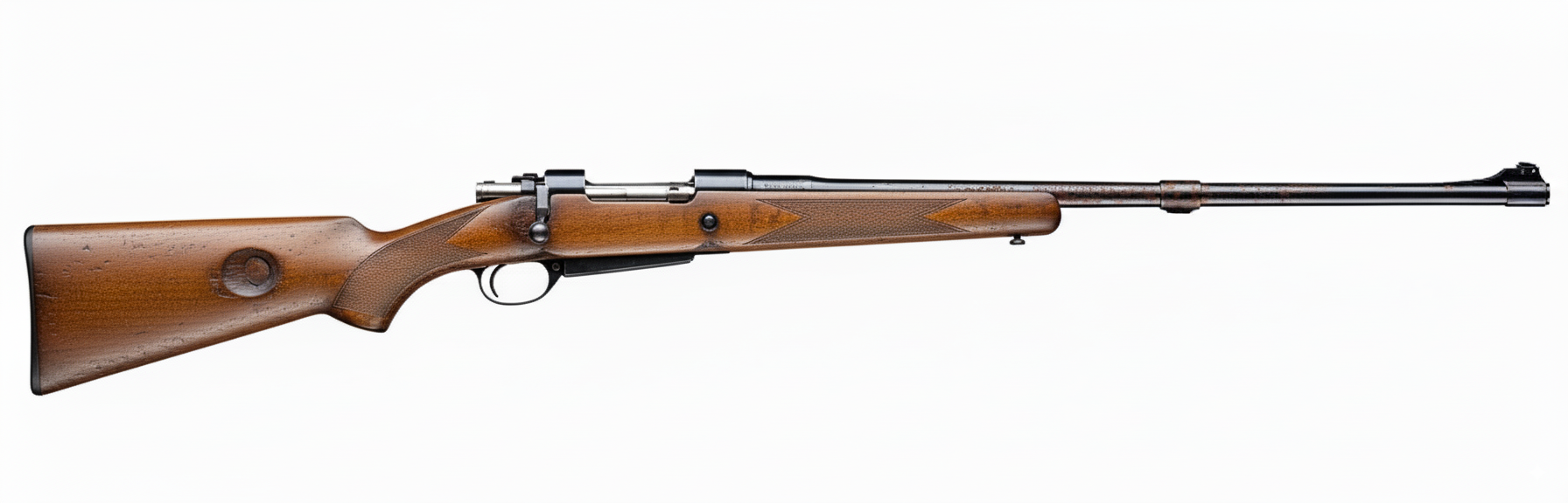 Worn firearm before restoration